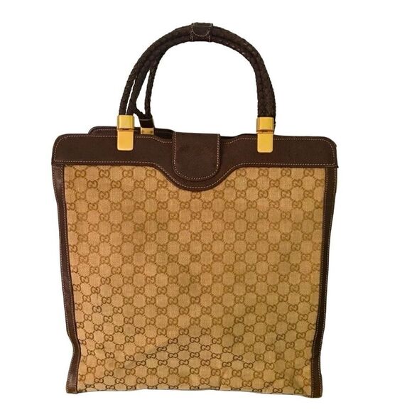 Authentic vintage large canvas Gucci tote - Picture 4 of 15